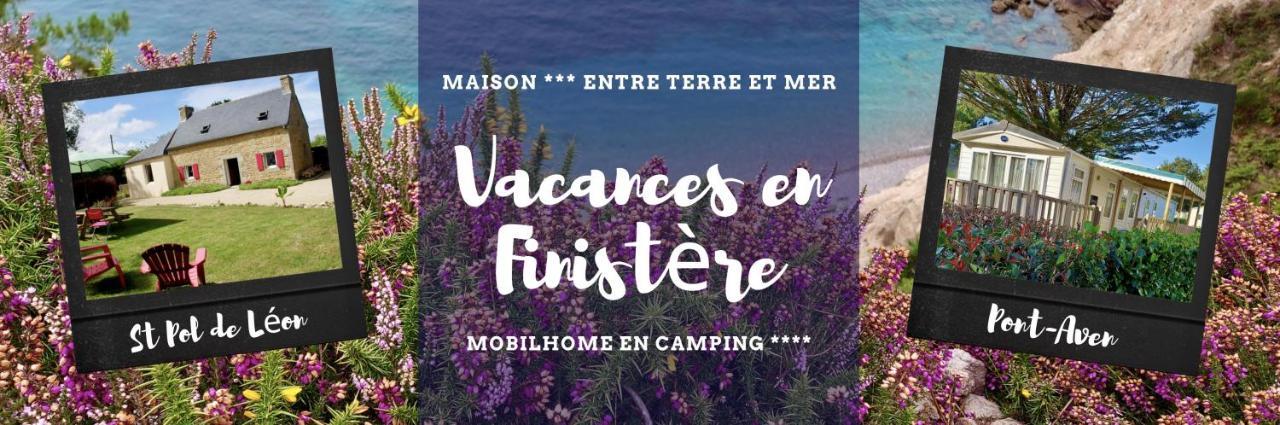 Mobilhomes 6 et 8 personnes PONT AVEN Kerlann Draps fournis Extérieur photo